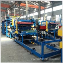 eps rock wool insulated roof panel machine